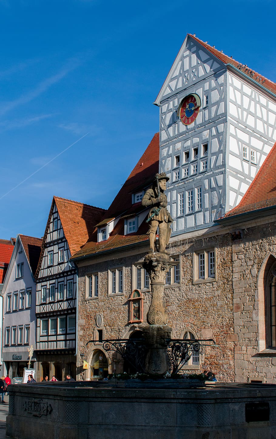 building, architecture, tower, roof, person, human, city, clock tower HD wallpaper