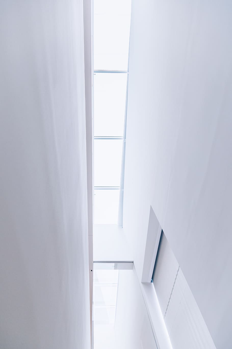 museum, abstract, architecture, wall, light, corridor, white HD wallpaper