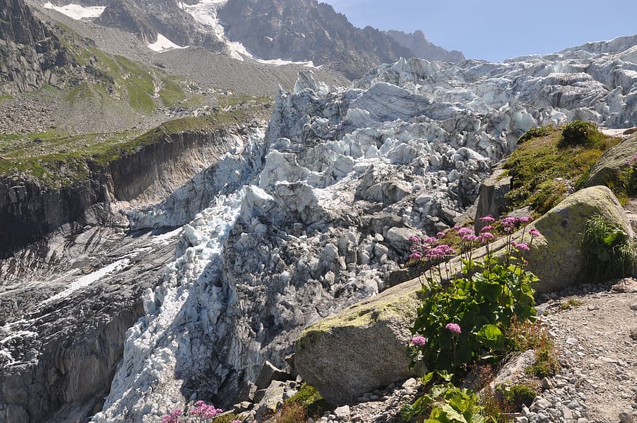 alps, mountains, glacier, rugged, ice, beauty in nature, rock HD wallpaper