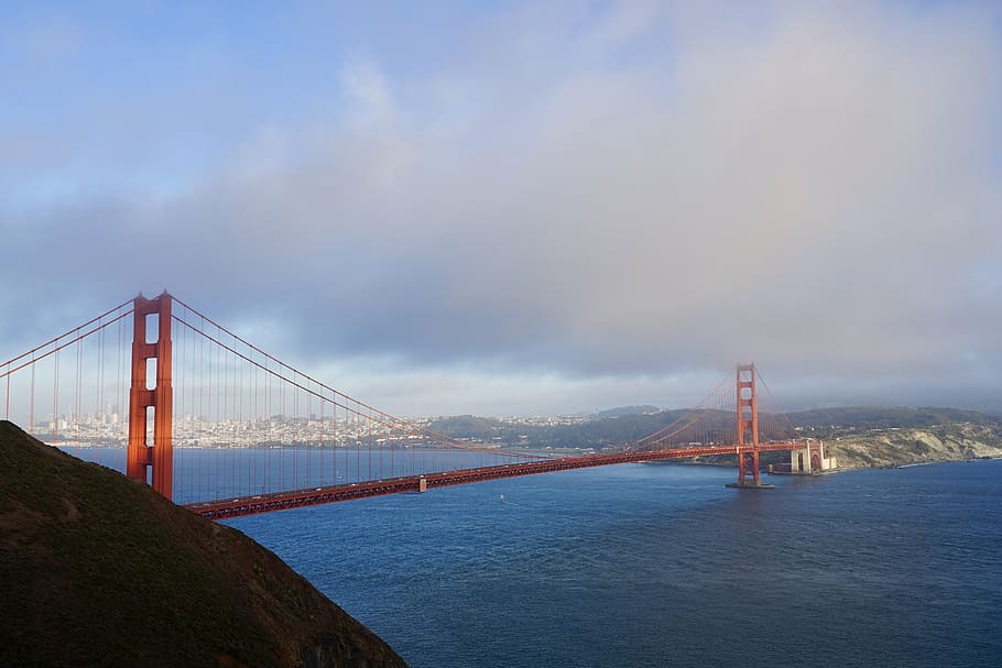 united states, san francisco, golden gate bridge, built structure, HD wallpaper