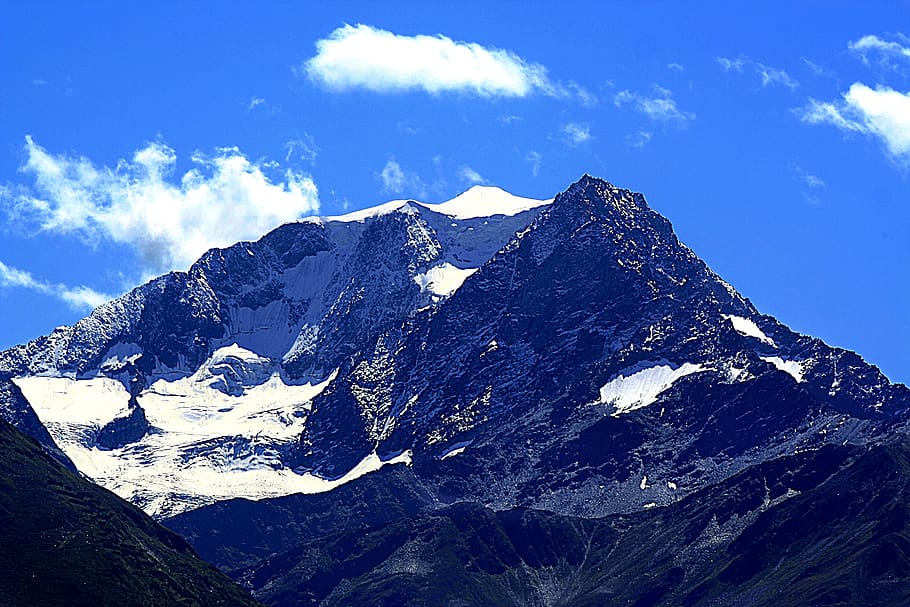 alps, the pennine alps, mont velan, val d'aosta, italy, switzerland, HD wallpaper