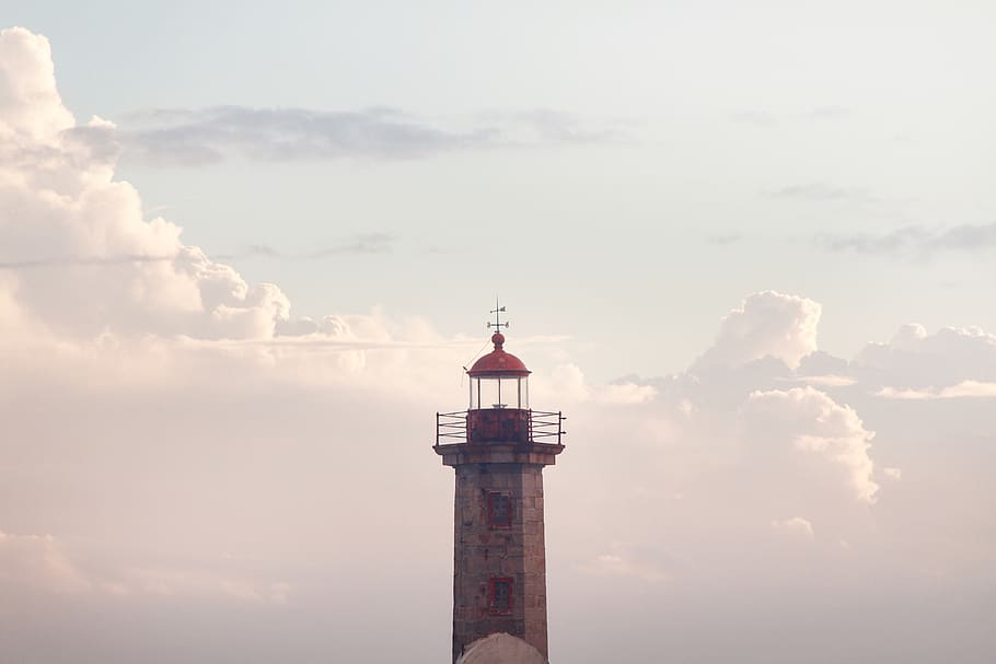 Selective Focus Photography Of Lighthouse, architecture, clouds HD wallpaper