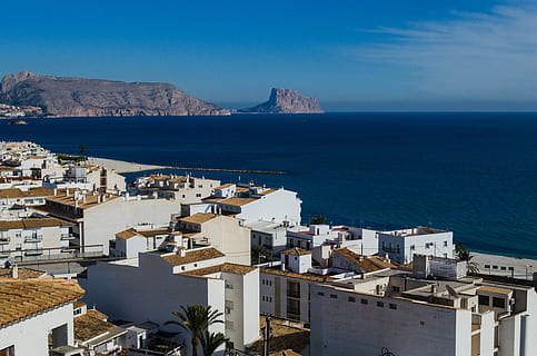 spain, altea, sea, architecture, water, building exterior, built structure HD wallpaper