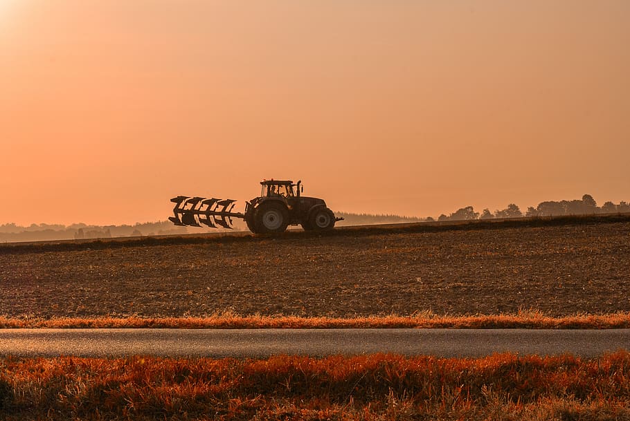 field, tractor, fields, labour, agriculture, farm, rural, machine HD wallpaper