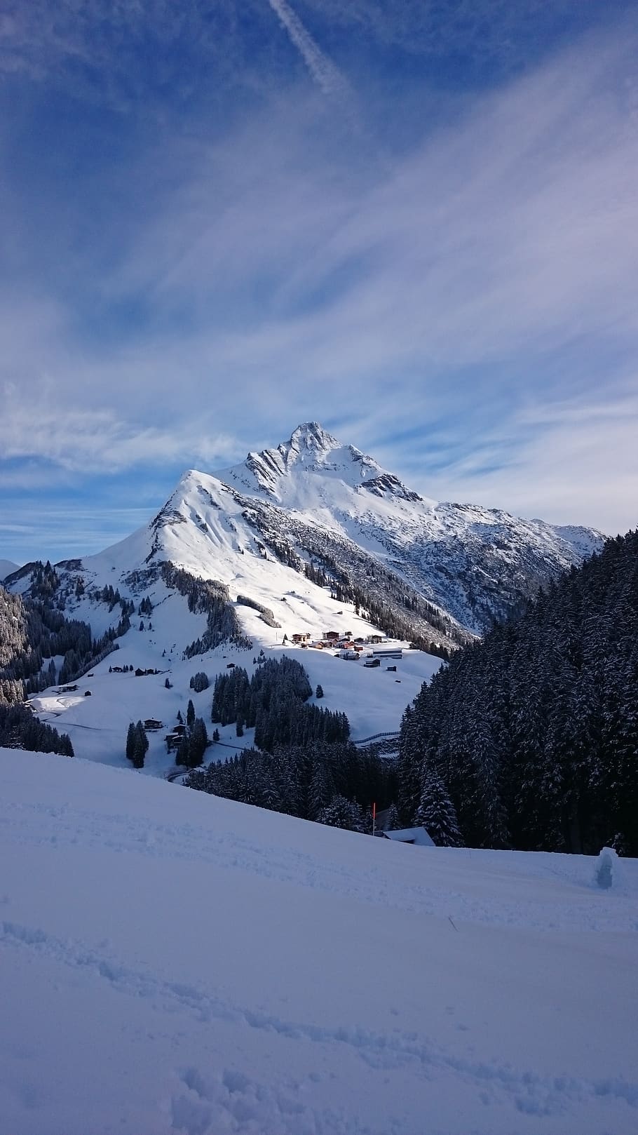 winter, snow, mountains, cold, nature, landscape, alpine, winter magic HD wallpaper