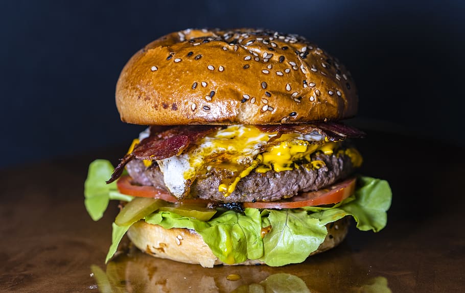 patty burger, food, fast food, food and drink, sandwich, unhealthy eating HD wallpaper