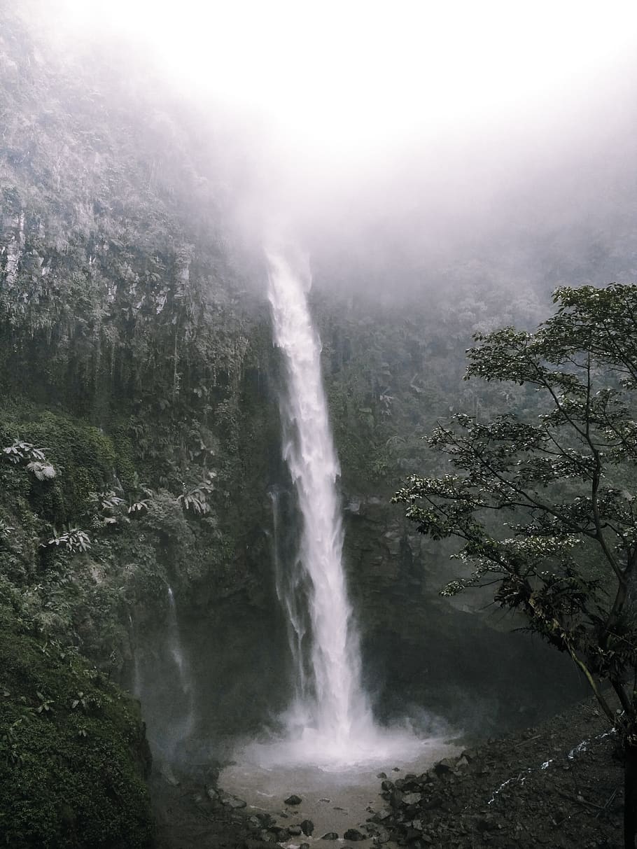 waterfall during daytime, outdoors, nature, river, vegetation HD wallpaper