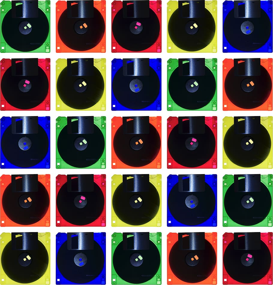colours, transparent, technology, data, storage media, floppy disk HD wallpaper
