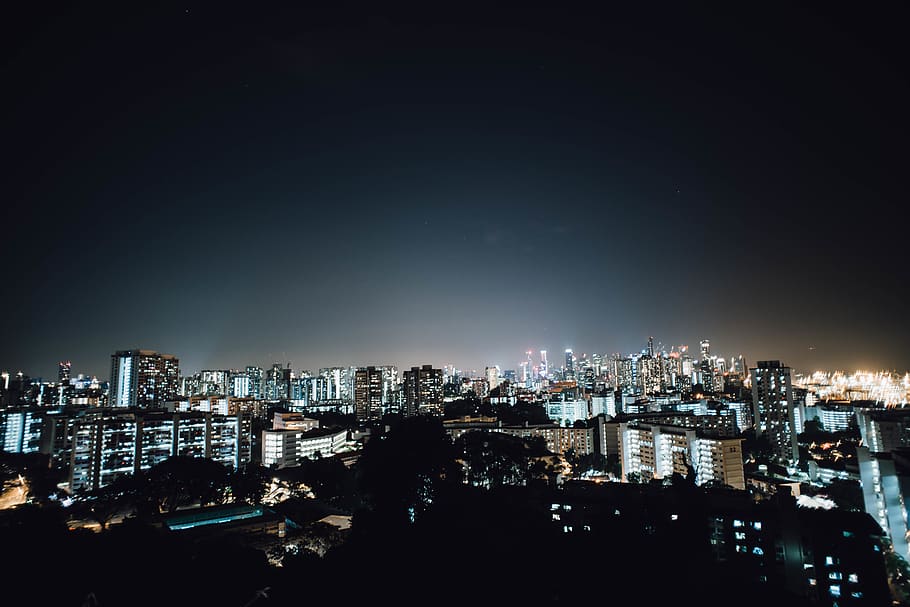 building exterior, city, architecture, built structure, night HD wallpaper