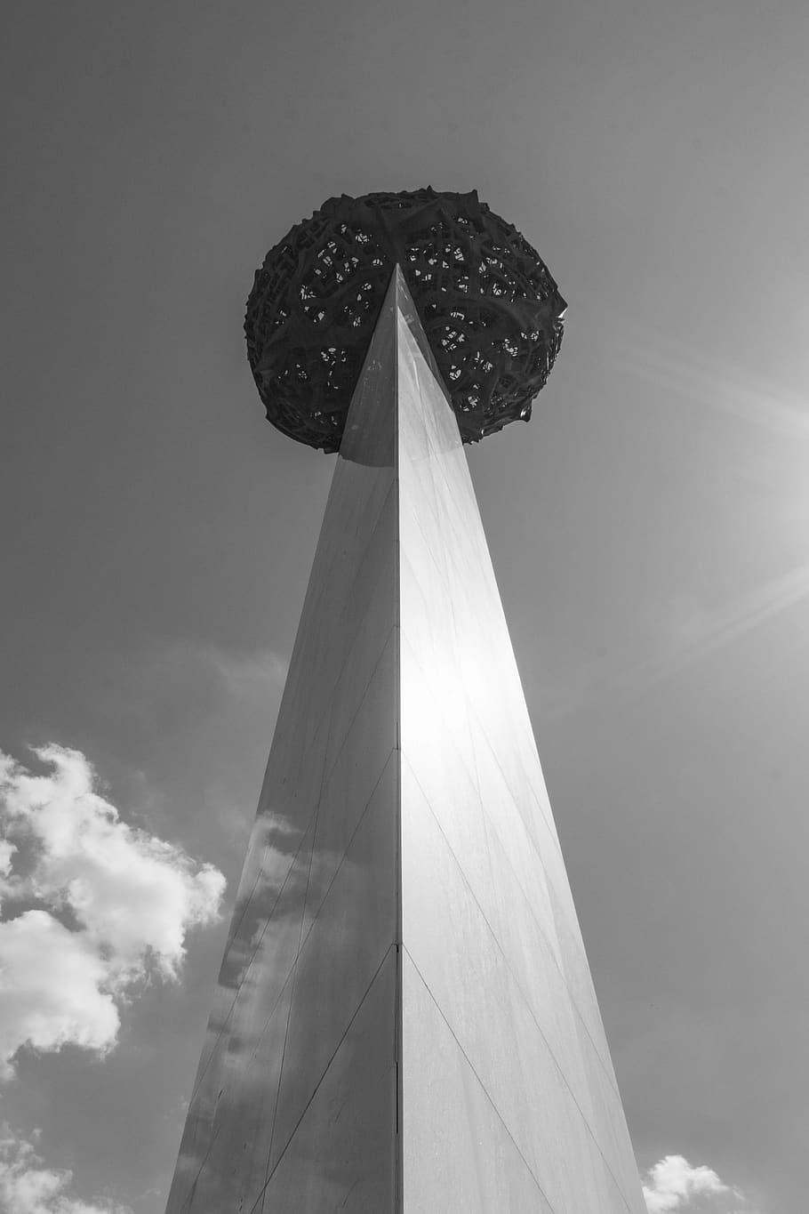 romania, bucharest, monument, black, white, rebirth, sky, low angle view HD wallpaper