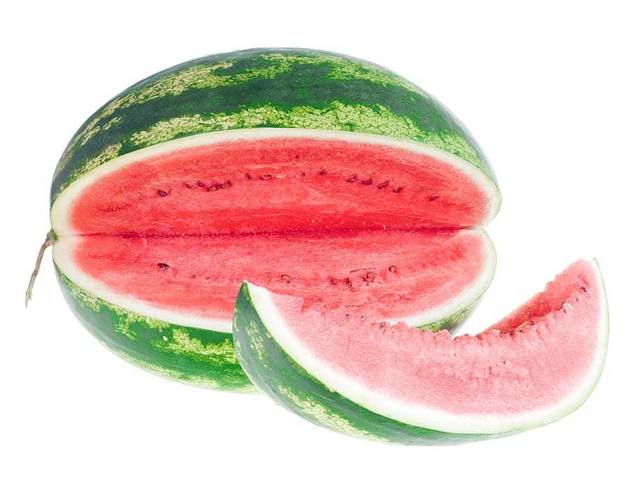 watermelon, slice, isolated, dessert, white, dietfood, sweetfood HD wallpaper