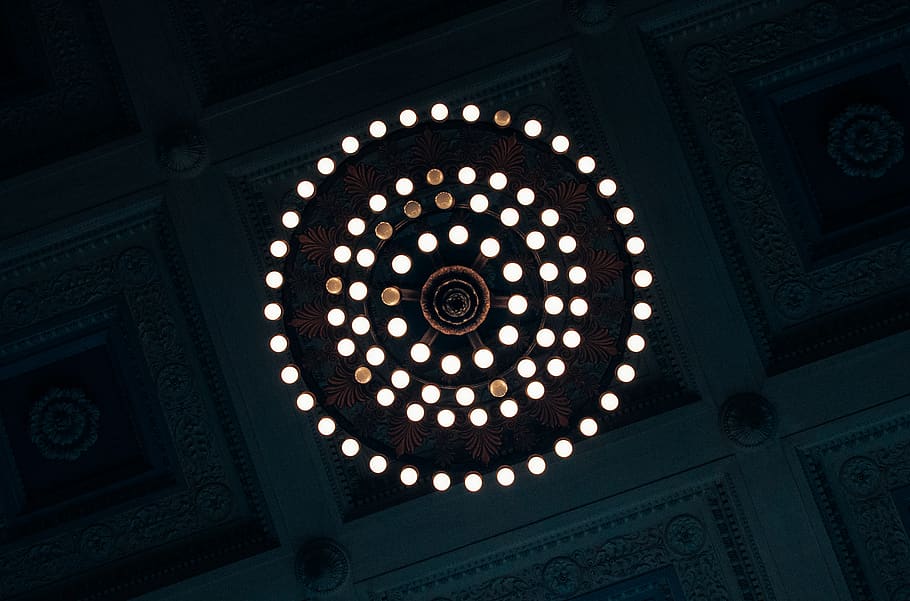 united states, boston, boston public library, lights, lightbulb, HD wallpaper