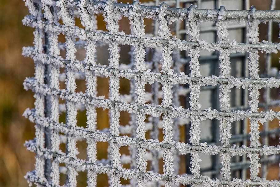 winter, ice, grid, crystals, pattern, close-up, no people, textile HD wallpaper