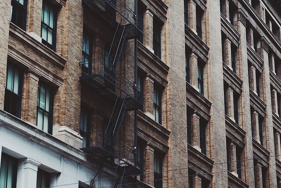 stairs outside building, architecture, built structure, building exterior HD wallpaper