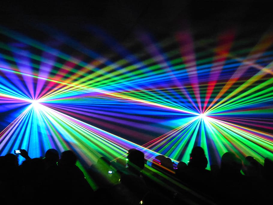 People Inside Disco, colorful, colourful, crowd, lights, night HD wallpaper