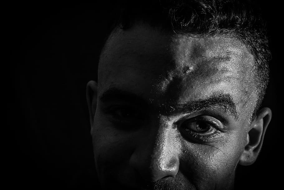 algeria, tlemcen, black, white, portrait, one person, headshot HD wallpaper
