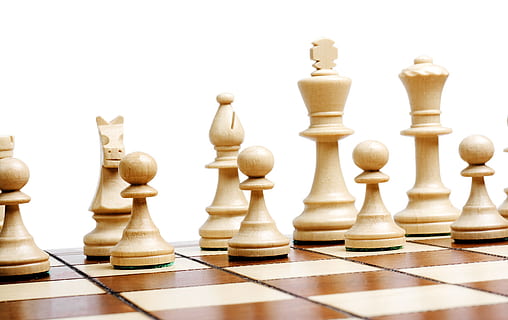 Game of Chess Isolated on White Stock Image - Image of bishop, strategic:  172806635