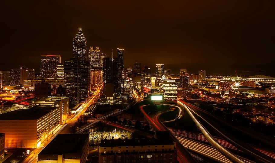 Time-lapse Photography of Cityscape, architecture, bridge, buildings HD wallpaper