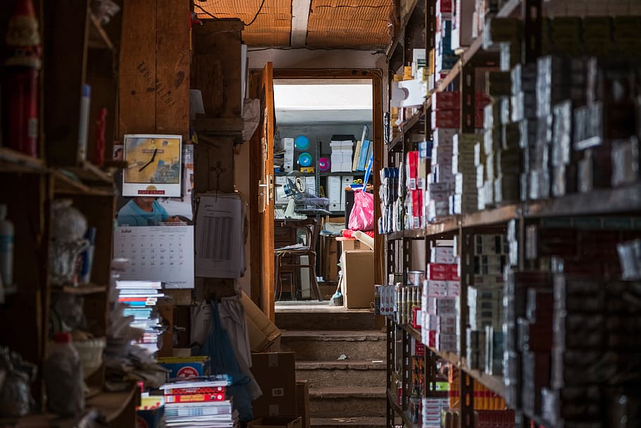 books on shelf, shop, step, storage, indoor, house, doorway, shelving HD wallpaper
