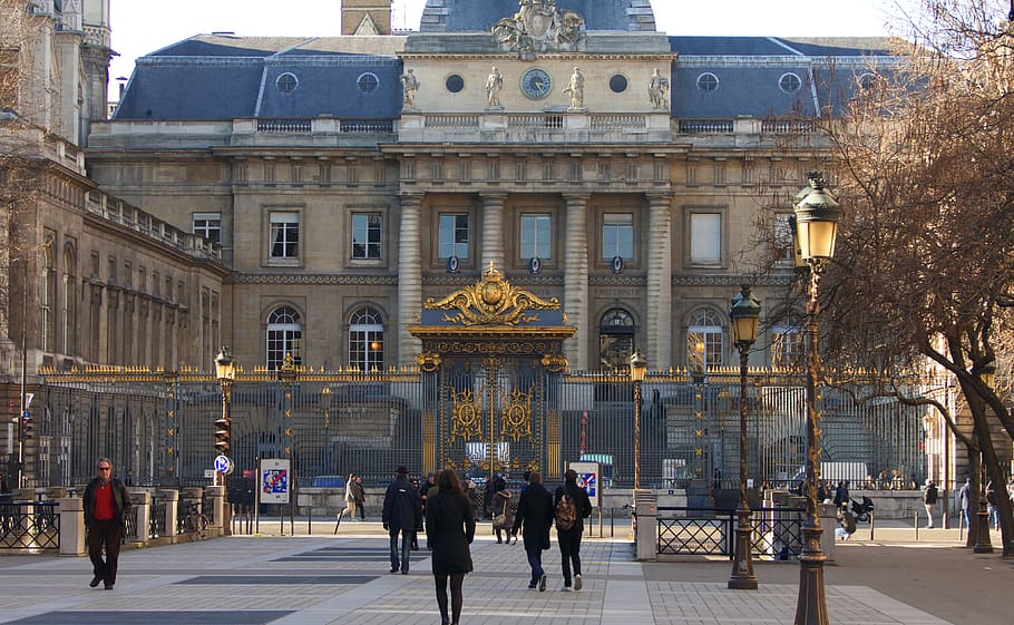 france, paris, palais de justice de paris, building, architecture, HD wallpaper