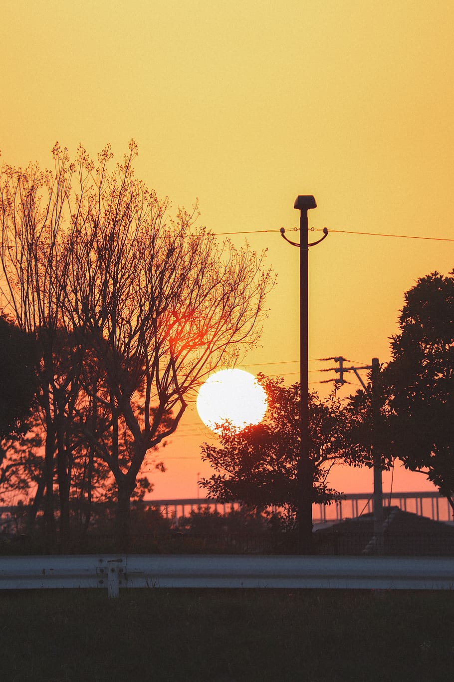 nature, outdoors, sunset, sky, dusk, red sky, dawn, sunrise HD wallpaper