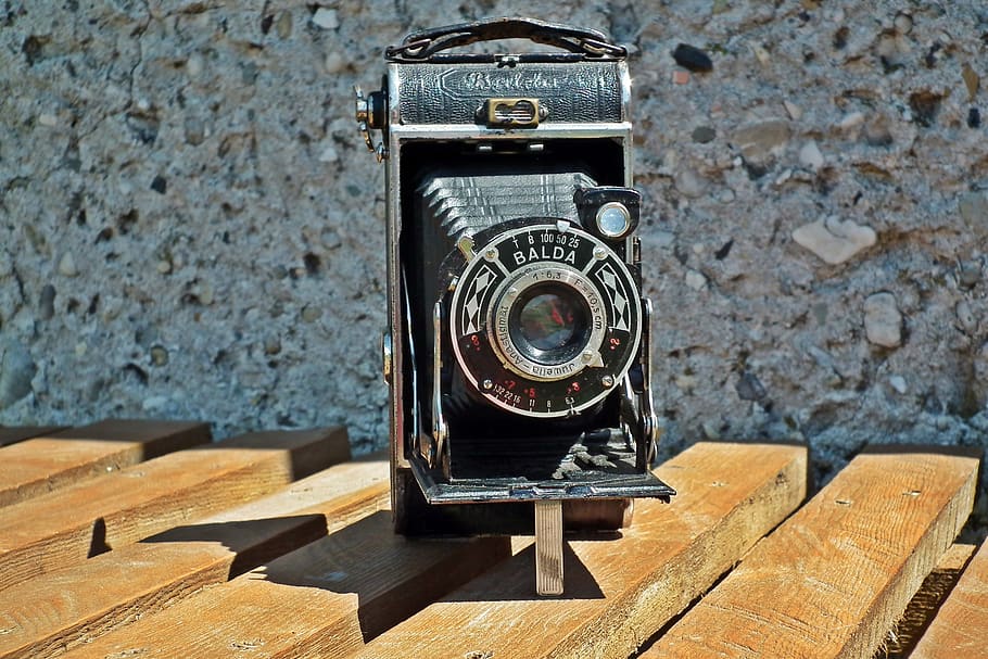 camera, brand balda, old, harmonica, lens, historic, composites HD wallpaper