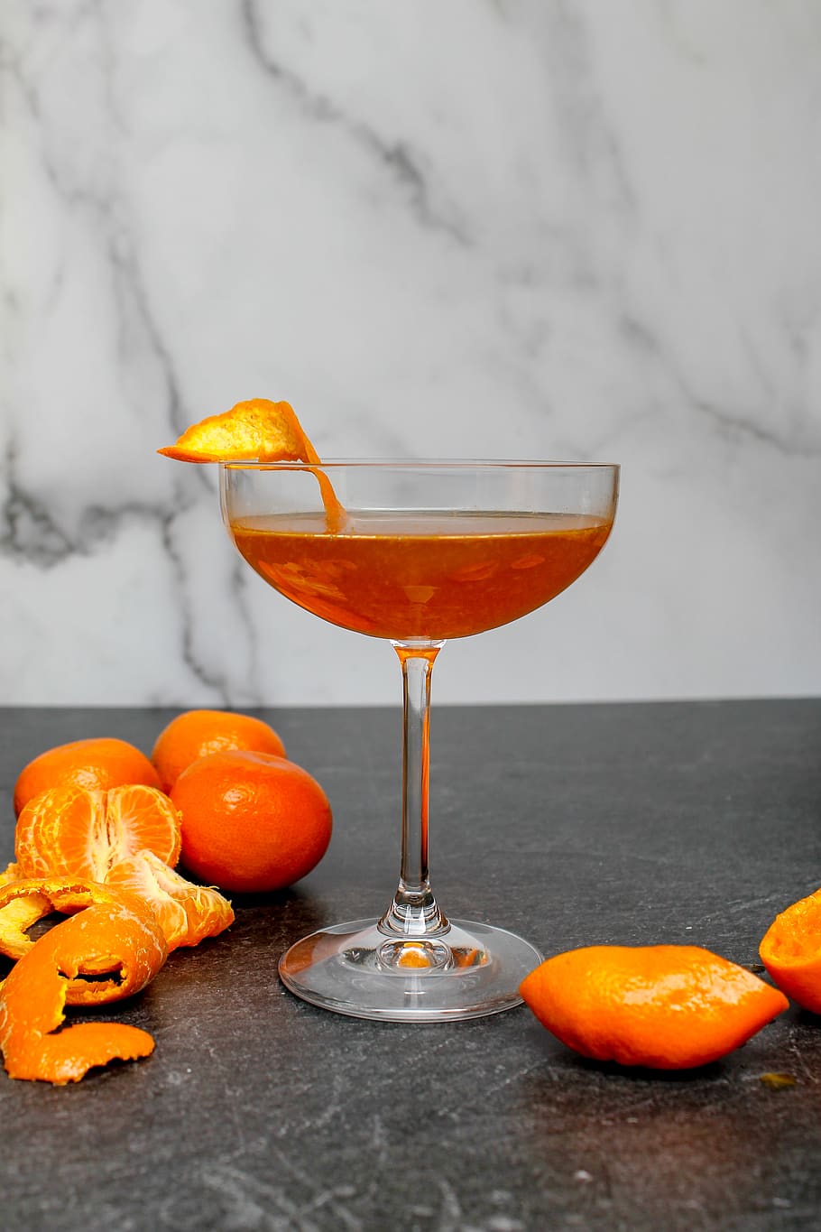 alcohol, drink, cocktail, beverage, orange, food, plant, fruit HD wallpaper