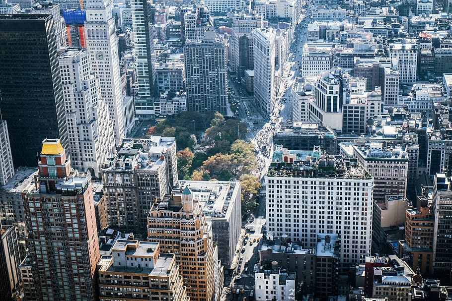 architecture, building, structure, city, skyline, tower, rooftops HD wallpaper