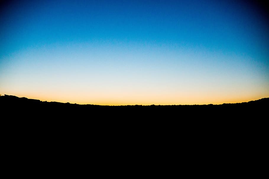sunset, nature, landscape, dark, evening, black, silhouette HD wallpaper