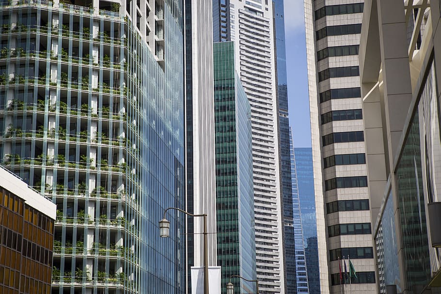 assorted buildings, building exterior, architecture, built structure HD wallpaper