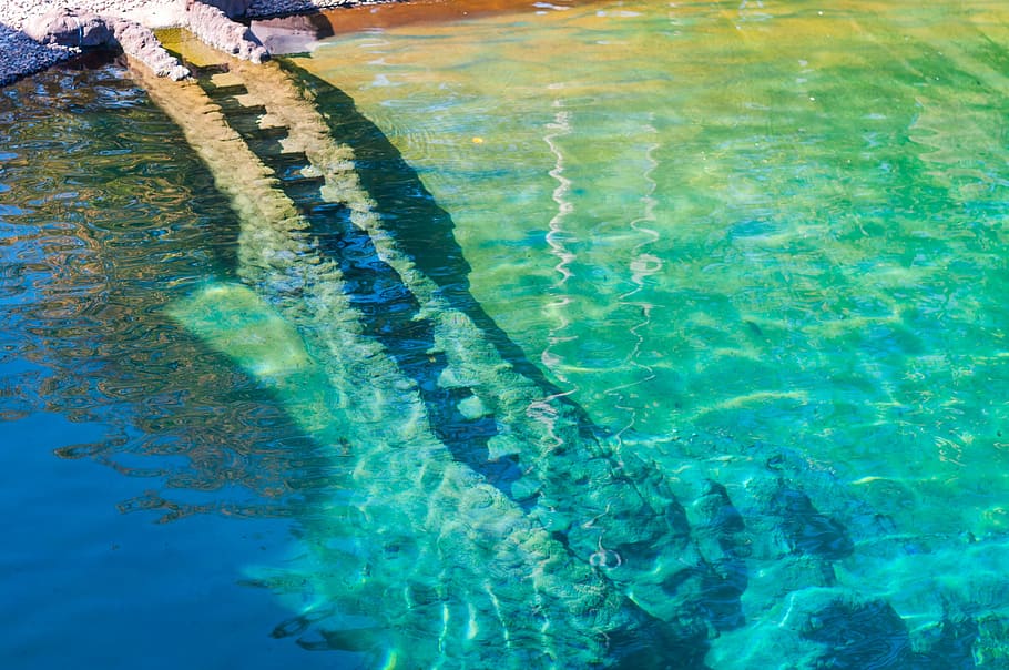 crystal, clear, water, flow, nature, ocean, blue, sea, river HD wallpaper