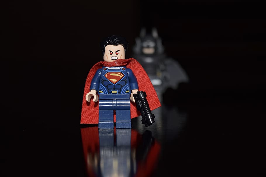 superman, lego, hero, krypton, justice league, batman, clark, HD wallpaper