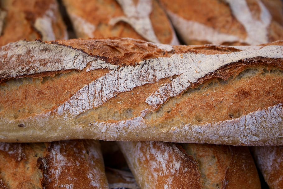 france, pontarlier, bread, food, close-up, food and drink, full frame HD wallpaper
