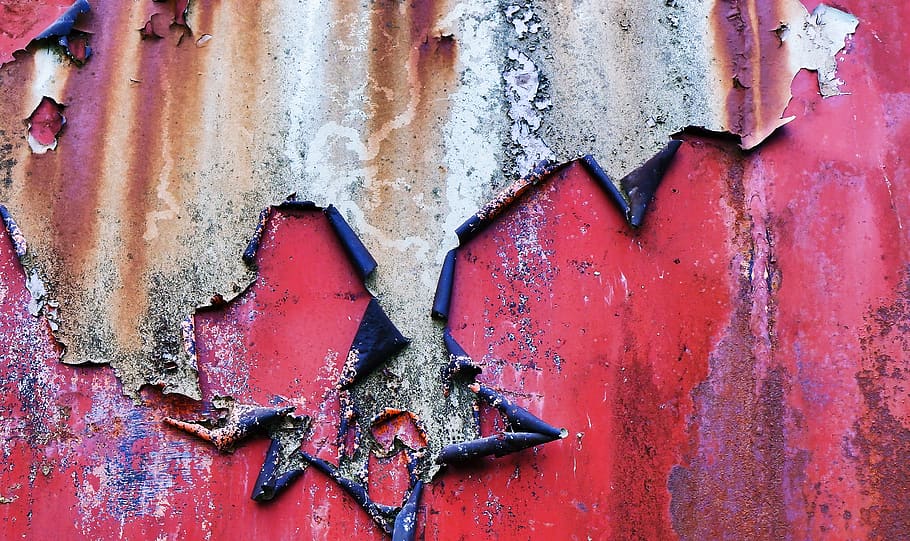 red wall, graffiti, rust, symbol, trademark, logo, star symbol HD wallpaper