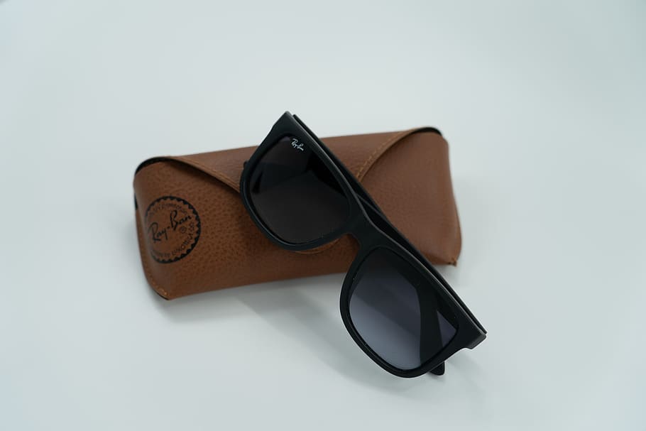 black Ray-Ban sunglasses, accessory, accessories, tie, necktie