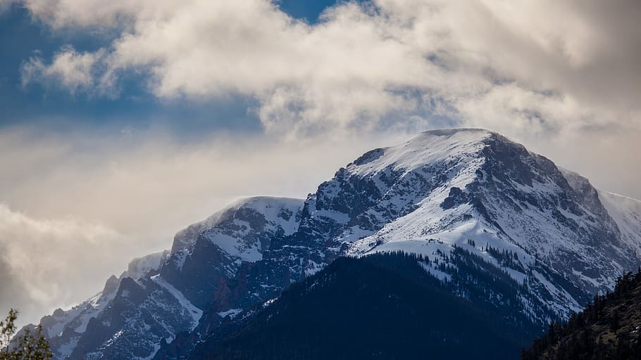 mountain, snow, mist, mountain peak, cold, cloud - sky, cold temperature HD wallpaper