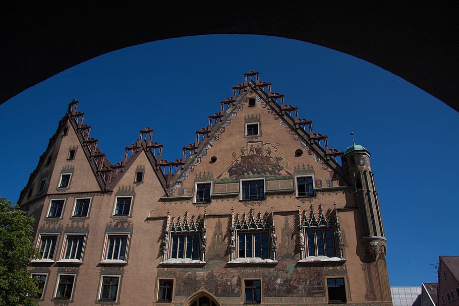 ulm, city, construction, architecture, building, germany, built structure HD wallpaper