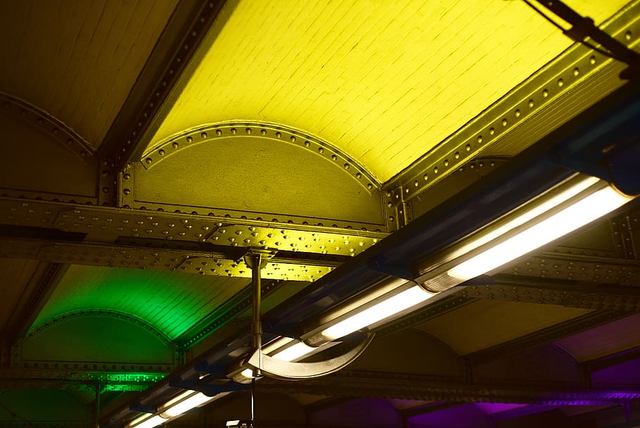 indoors, ceiling, illuminated, architecture, lighting equipment HD wallpaper