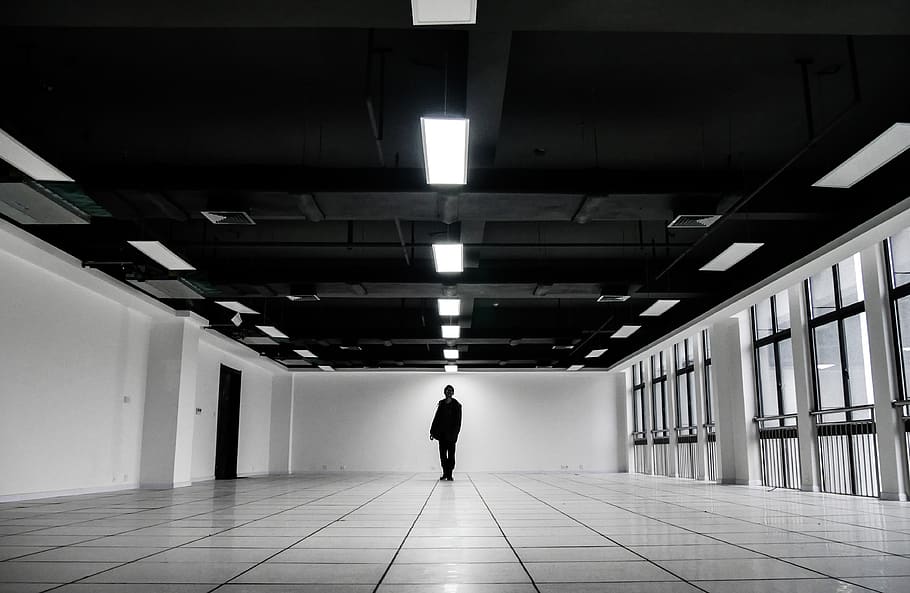 Grayscale, floor, person, human, flooring, indoors, lighting HD wallpaper