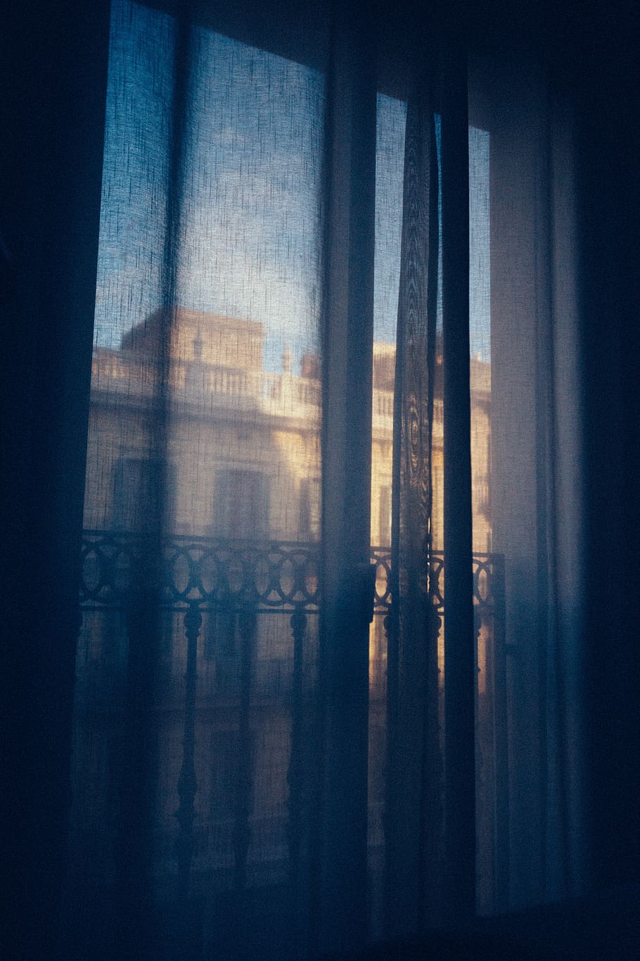 drapes, curtains, window view, interior, decor, elegant, home HD wallpaper