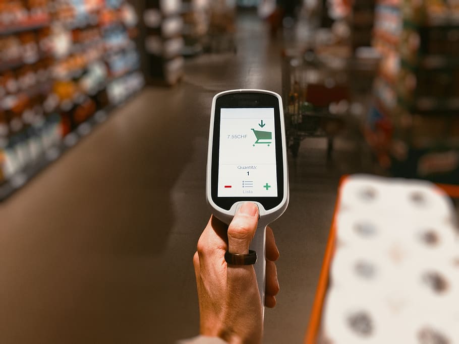 White Barcode Scanner, blur, close-up, commerce, connection, data