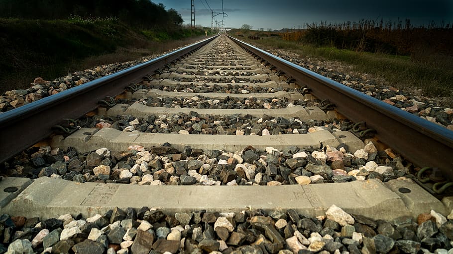 pathways, railway, transport, rails, rail transportation, railroad track HD wallpaper