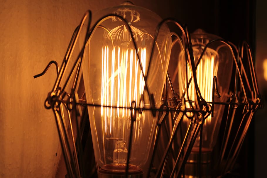 edison, light bulb, illuminated, indoors, no people, lighting equipment HD wallpaper