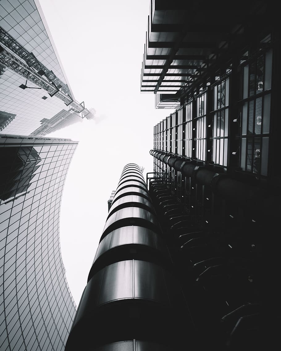 low-angle photography of skycraper buildings, architecture, skyscraper HD wallpaper
