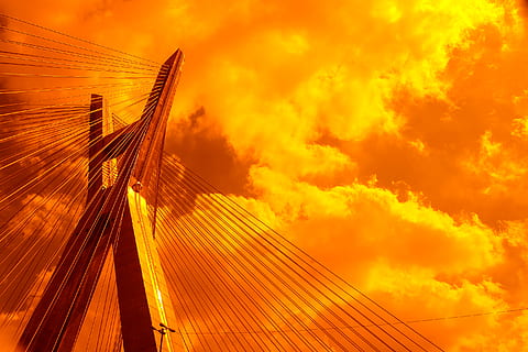nature, bridge, outdoors, building, sky, saopaulo, ponte estaida HD wallpaper