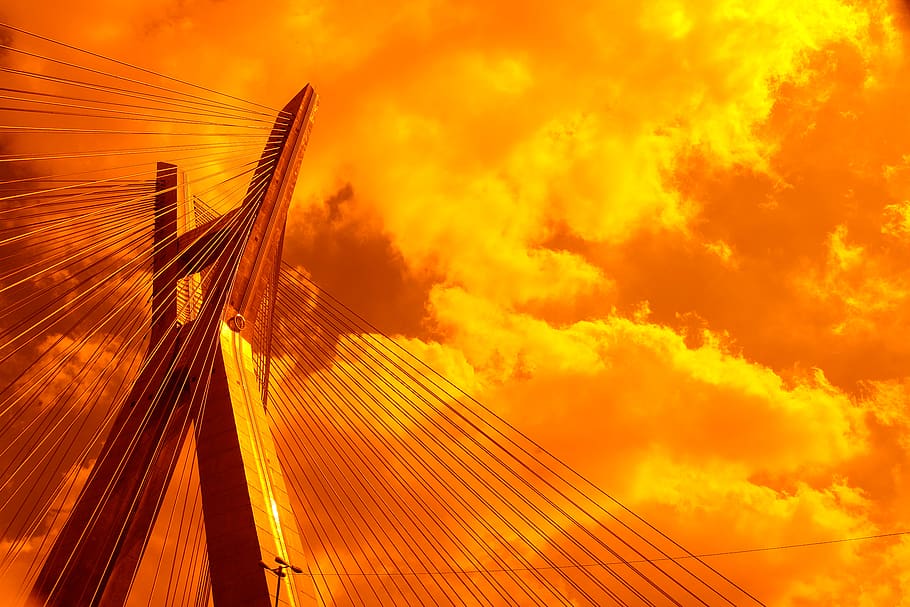 nature, bridge, outdoors, building, sky, saopaulo, ponte estaida HD wallpaper
