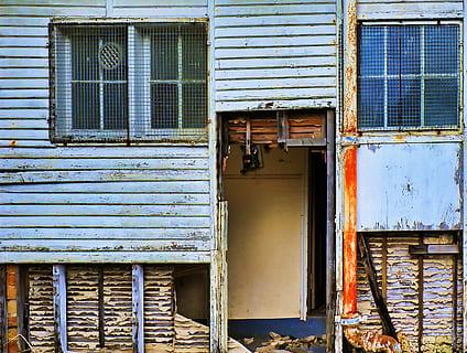 pipe beside doorway, home decor, window, shutter, curtain, wood HD wallpaper