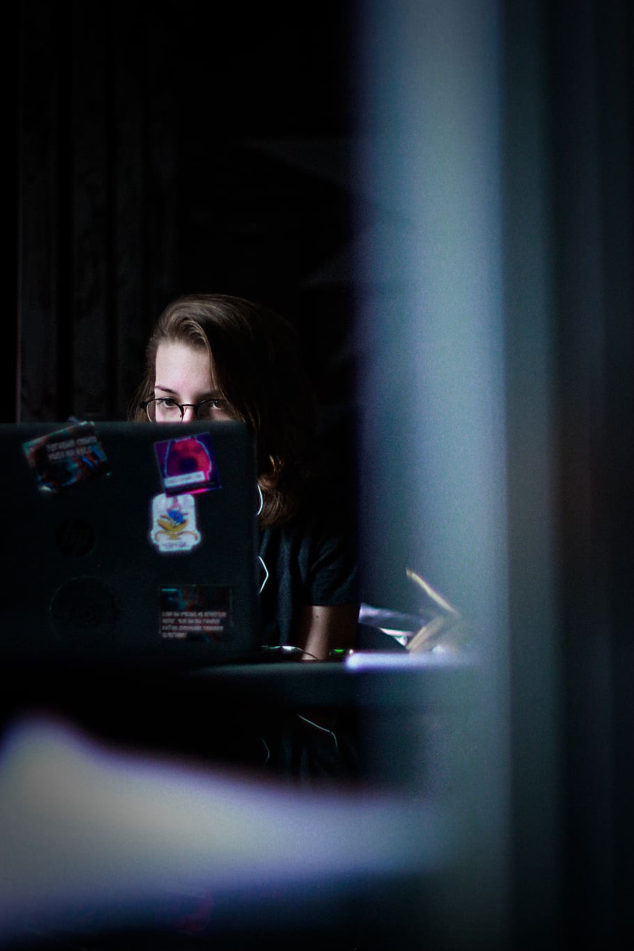 girl, one person, real people, indoors, women, technology, connection HD wallpaper