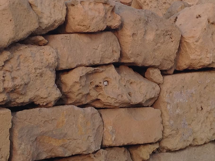 malta, ancient, wall, rock, full frame, backgrounds, stack HD wallpaper