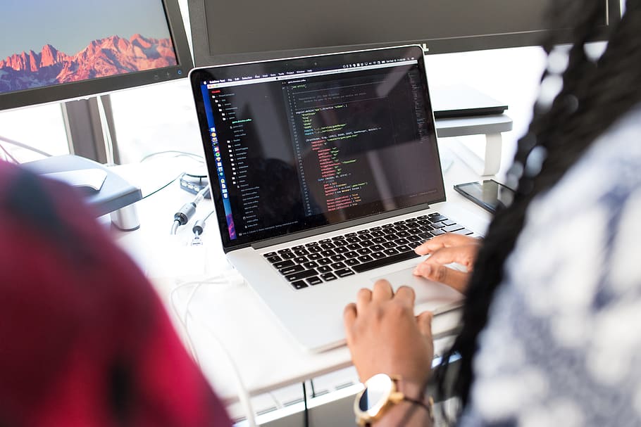 Person Using Silver Macbook Pro, access, code, connection, contemporary HD wallpaper